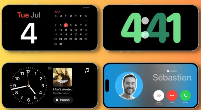 铜山苹果手机维修分享iOS17横屏充电待机显示有什么好处 