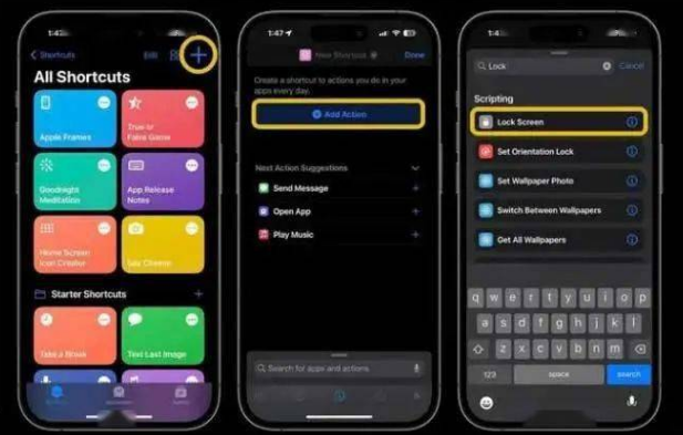 铜山苹果14锁屏维修店分享iPhone14升级iOS16.4后如何创建锁屏快捷方式 