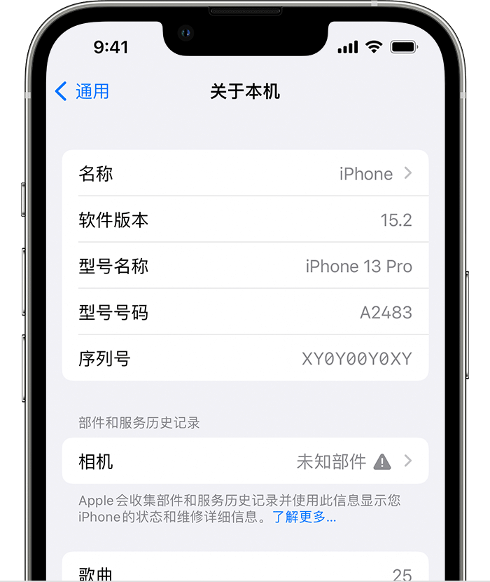 铜山苹果维修分享iPhone 出现提示相机“未知部件”是什么原因？ 